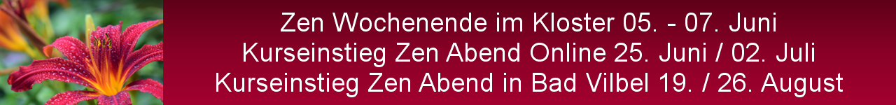 Zen Meditation im Kloster